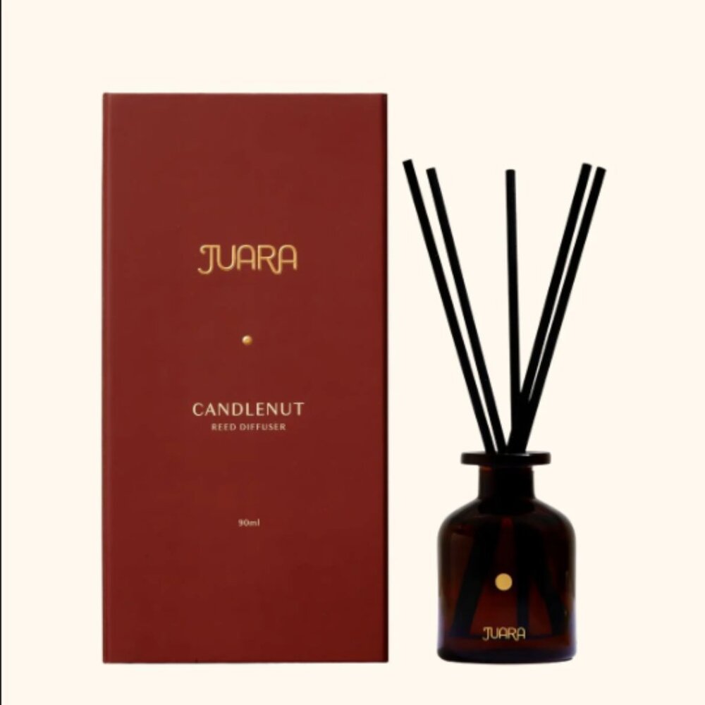 NIB JUARA Skincare Candlenut Reed Diffuser Full Size 90mL Retail Price $54.00